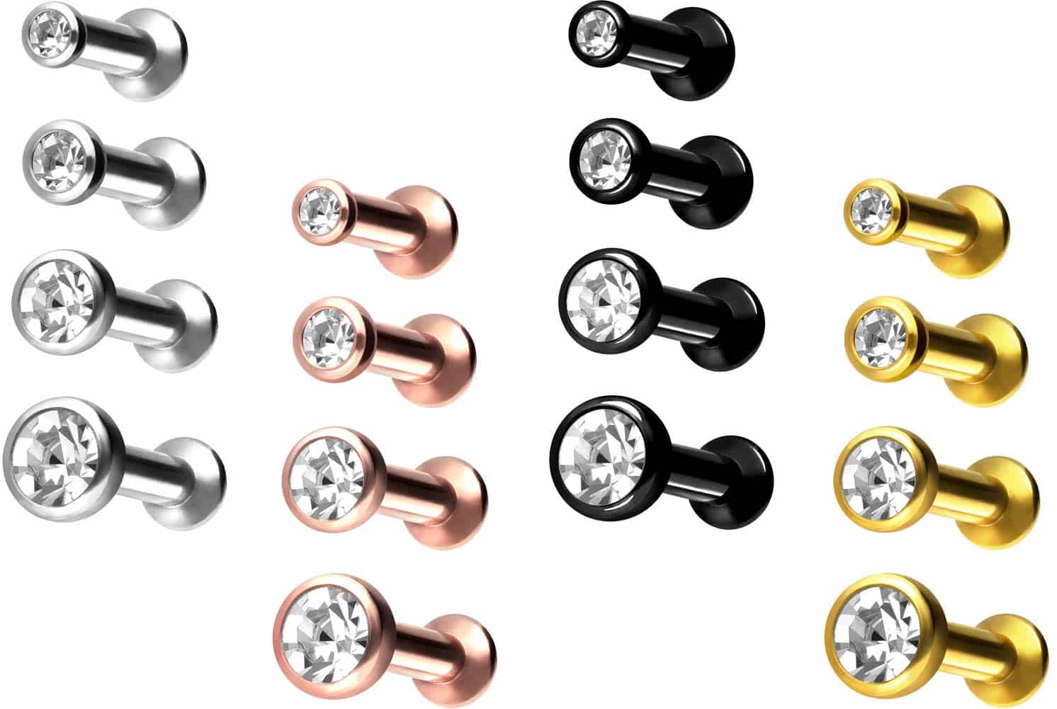 Mini shop labret piercing